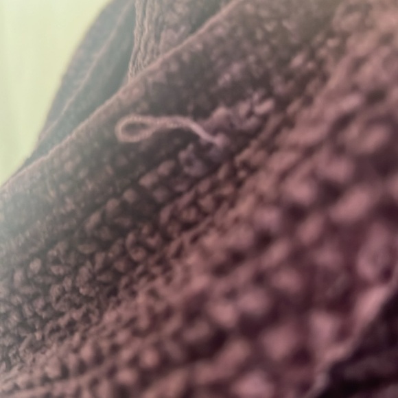 Garage Cropped Hooded Purple Pullover Sweater - Picture 6 of 11